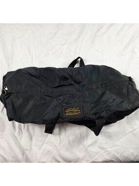 Vintage Eddie Bauer Expedition Outfitter Handled Duffel Bag Black Large